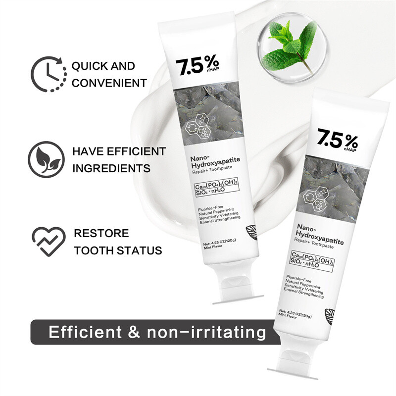 7.5% Hydroxyapatite Toothpaste Remove Yellow Tooth Stains For Sensitive Teeth~👍