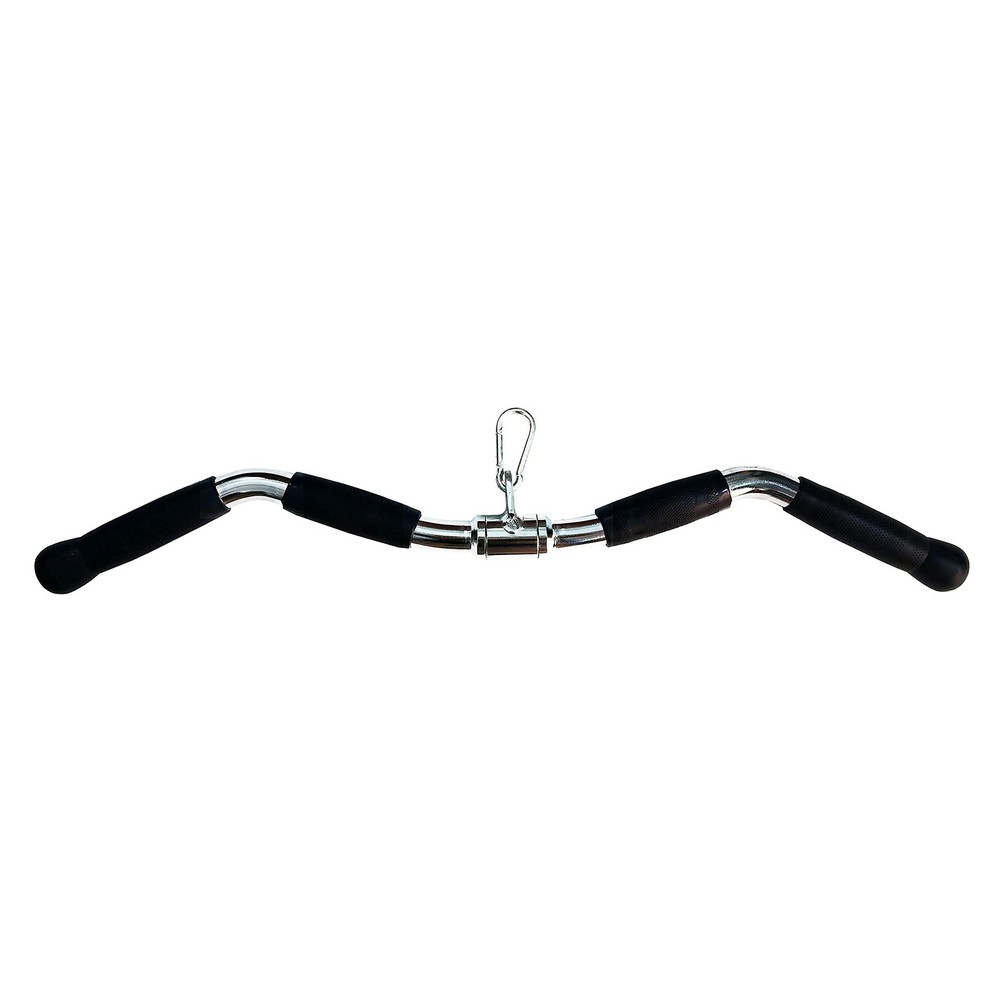 Lat Cable Machine Attachment Curl Pulldown Barbell Revolving Bar, Multi...