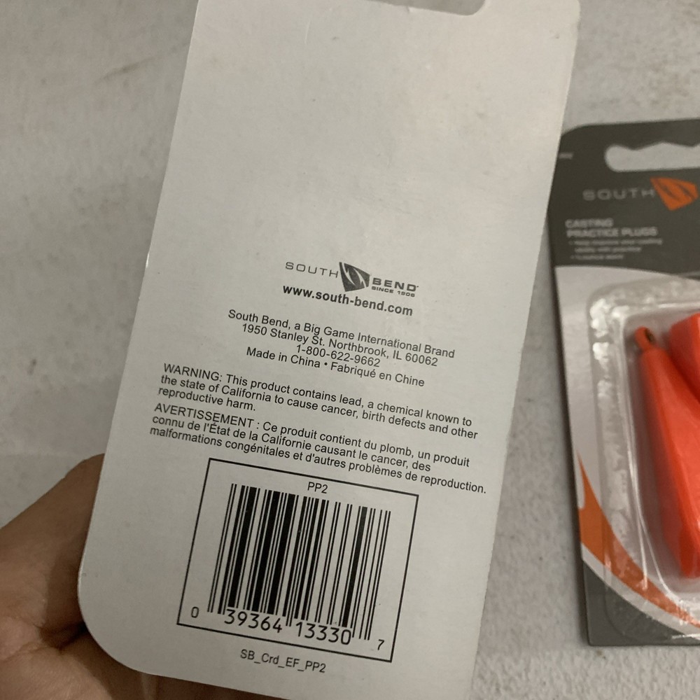 2x2 Practice Casting Plugs 3/8 ounce ea. Practice Casting Plug. HI-VIS Orange