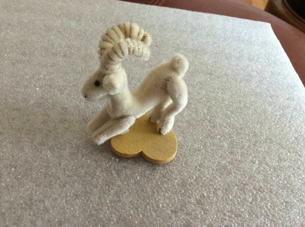 Hand Made Miniature Stuffed Jointed Ram
