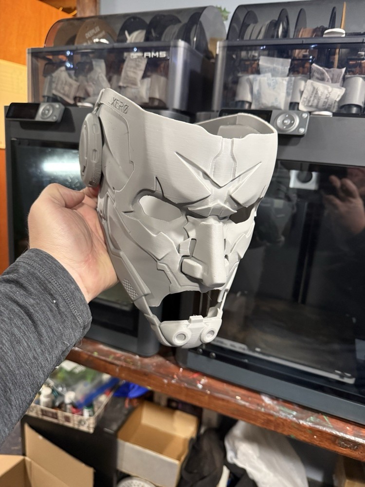 Static-X 3D Printed Xer0 Mask Raw Print