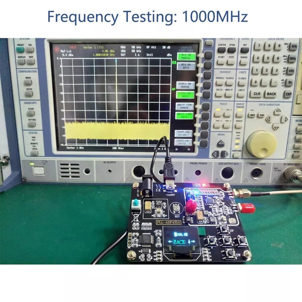 ADF4351 Sweep Frequency Generator with USB or Analog Serial Port Configuration