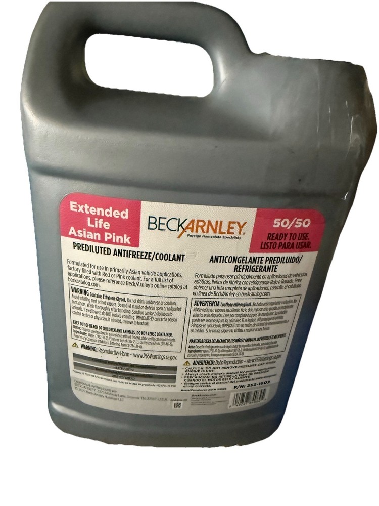 *Engine Coolant / Antifreeze Beck/Arnley 252-1502