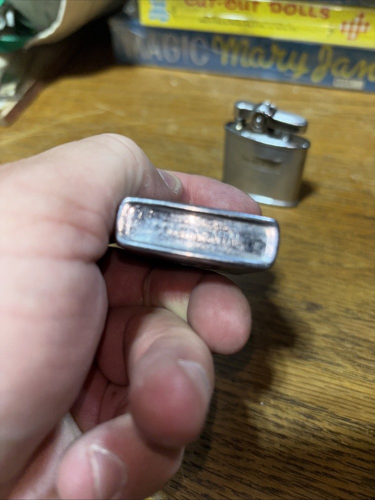 Lot 3 Vintage Pocket Cigarette Lighters Continental Ronson Scripto