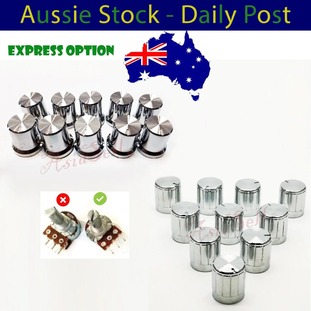 10pcs Rotary Encoder Knobs Potentiometer 6mm Shaft Volume Control Knob