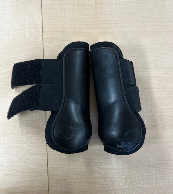Black Eskadron Flexisoft Open-Front Horse Sport Boot Pair