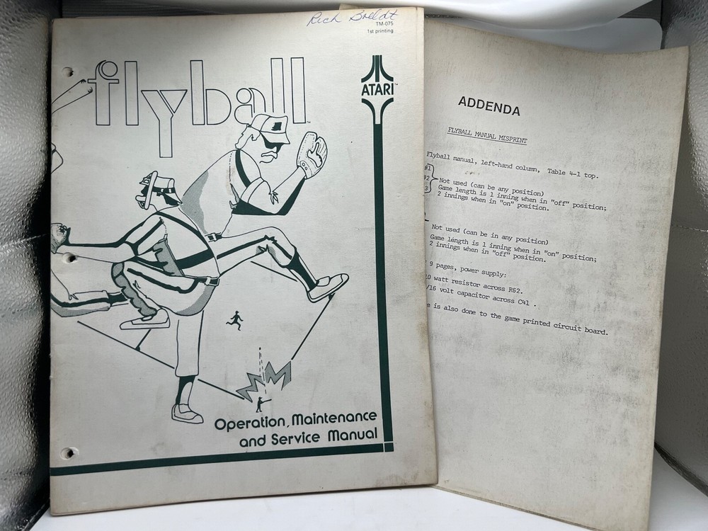 ATARI: Arcade game Manuals Collection from distributors library YOUR CHOICE