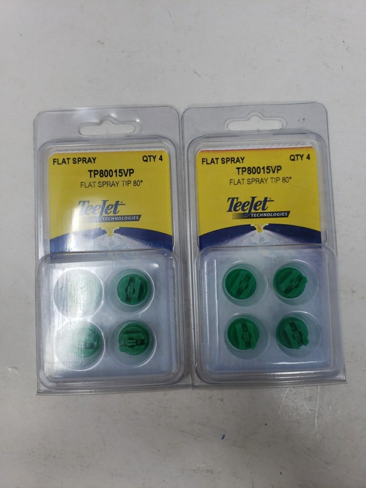 2 TeeJet TP80015VP Flat Spray Tip Packs