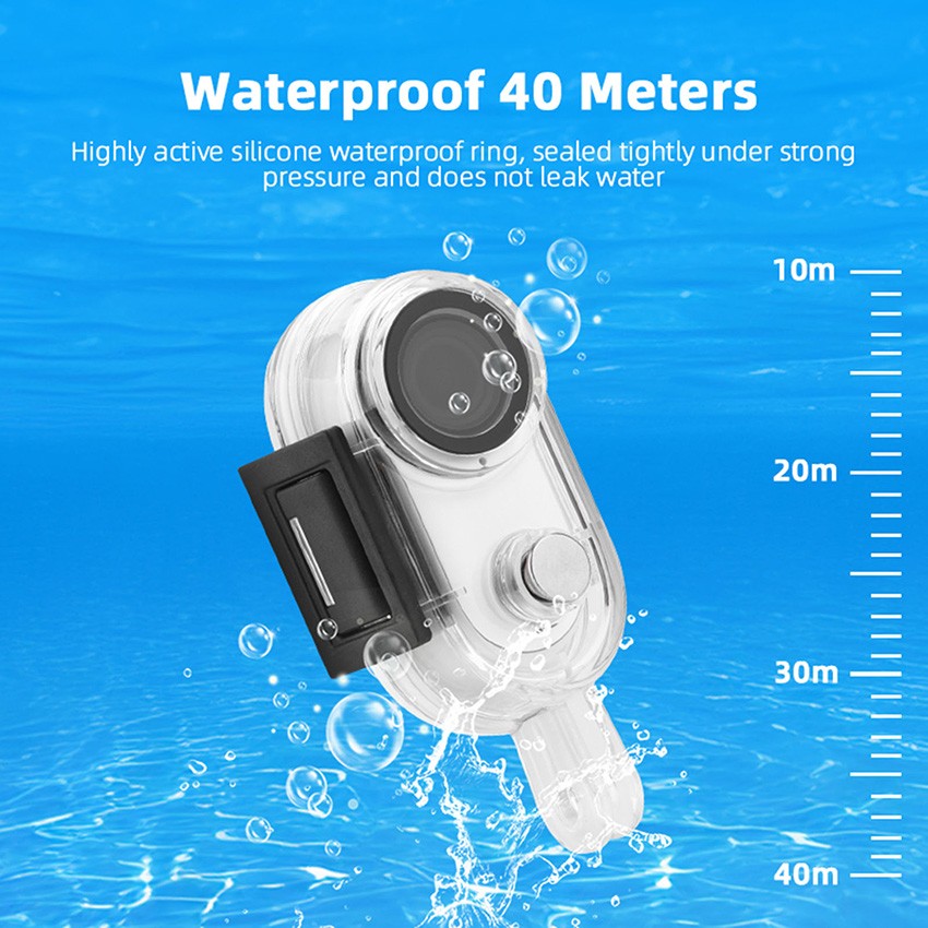 Thumb Camera Waterproof Case 40m Diving Protective Case for Insta360 GO 3/3S