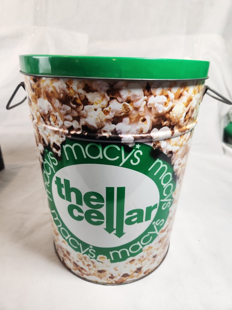 Vintage Macy's "The Cellar" popcorn tin.