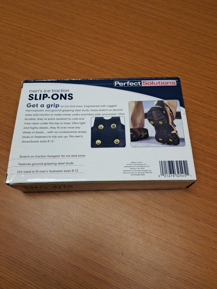Mens Ice Traction Slip-ons