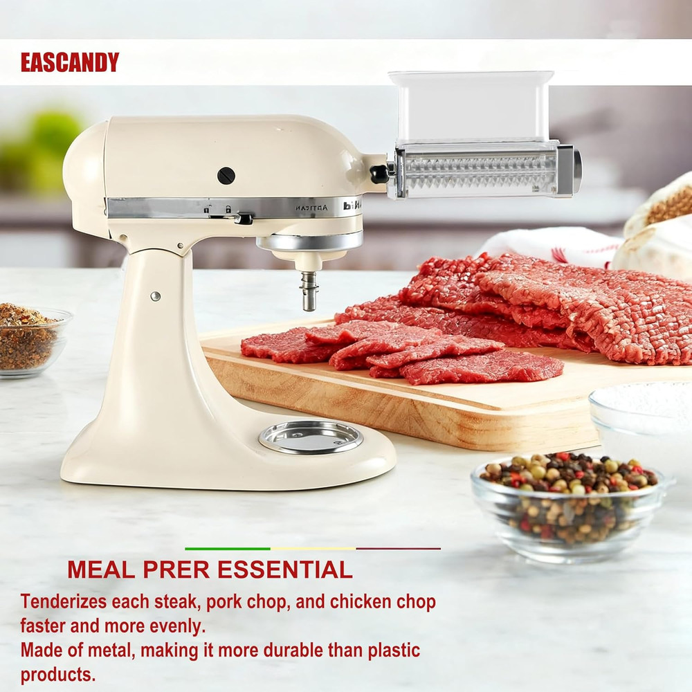 Adjustable Meat Tenderizer Attachment for Kitchenaid Stand Mixers – 3 Thickness