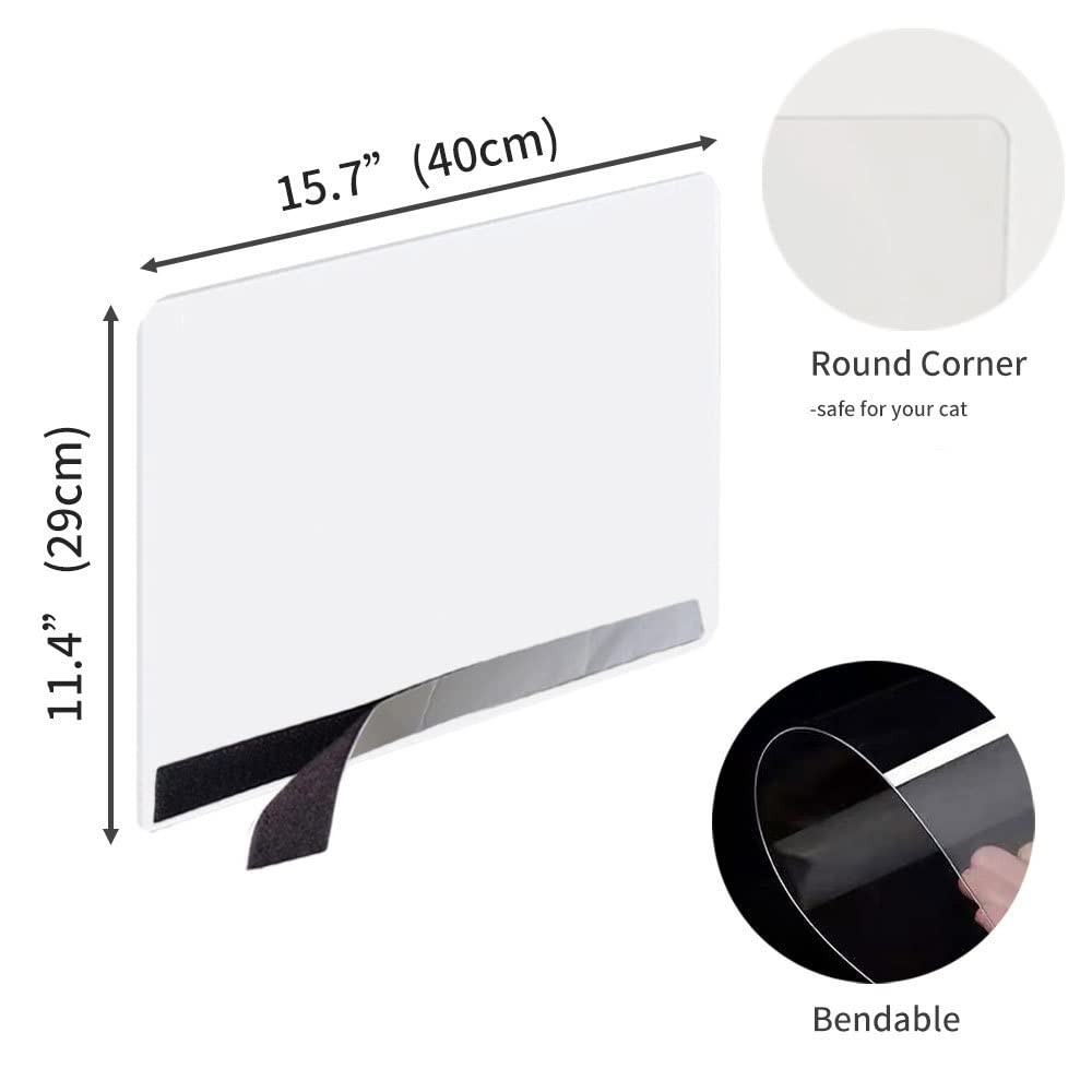 3 Pack Cat Litter Box Pee Shields High Side Open Top Kitty Litter Pan Shield