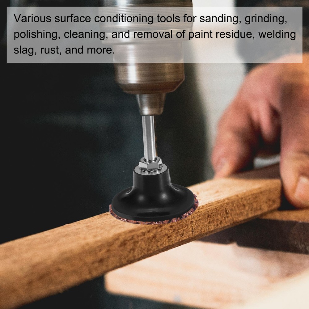 53pcs Quick Change Discs Set 3" Roll Lock Sanding Discs P60 with Disc Holder