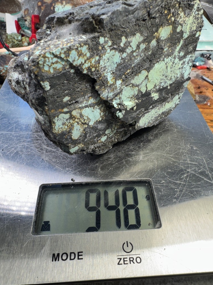 Natural Hubei turquoise nugget multi color