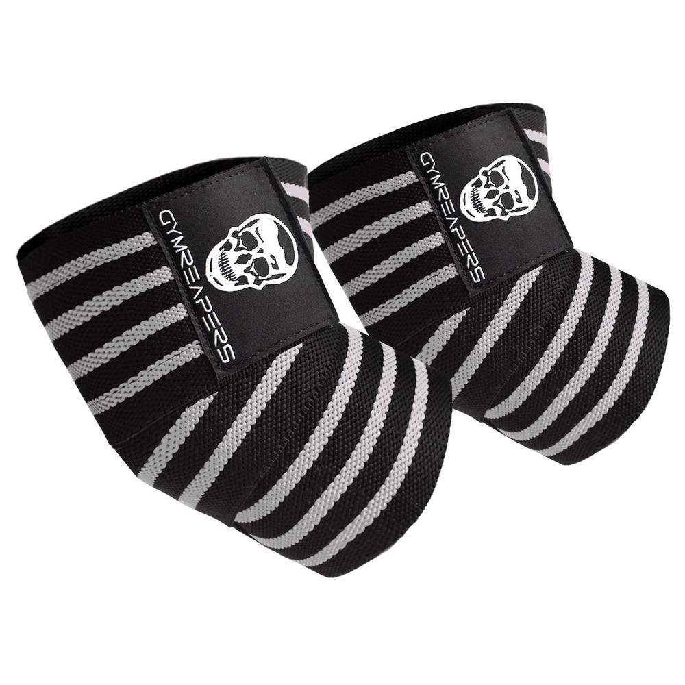Weightlifting Elbow Wraps (1 Pair) - Flexible 40'' Elbow Compression Strap & ...