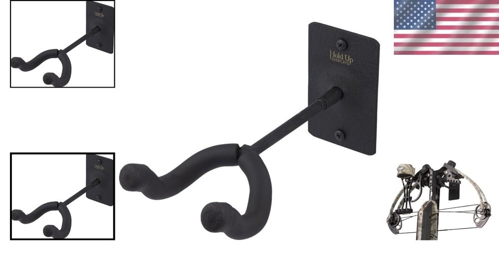 Vertical Crossbow Display Holder with Padded Cradle - Safe Storage Solution