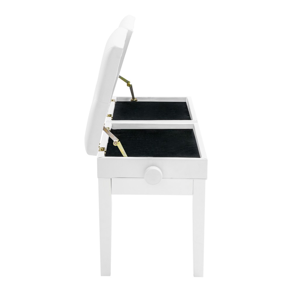 Double Seat Adjustable Piano Bench with Storage, Comfort & Durability