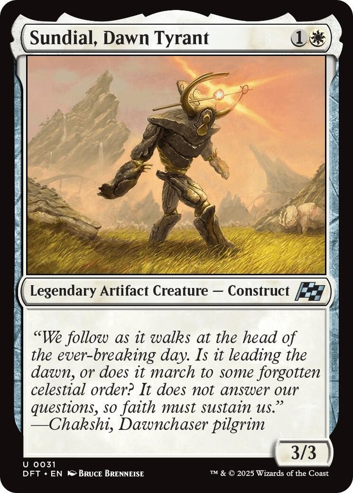 Sundial, Dawn Tyrant Aetherdrift 31 MTG NM