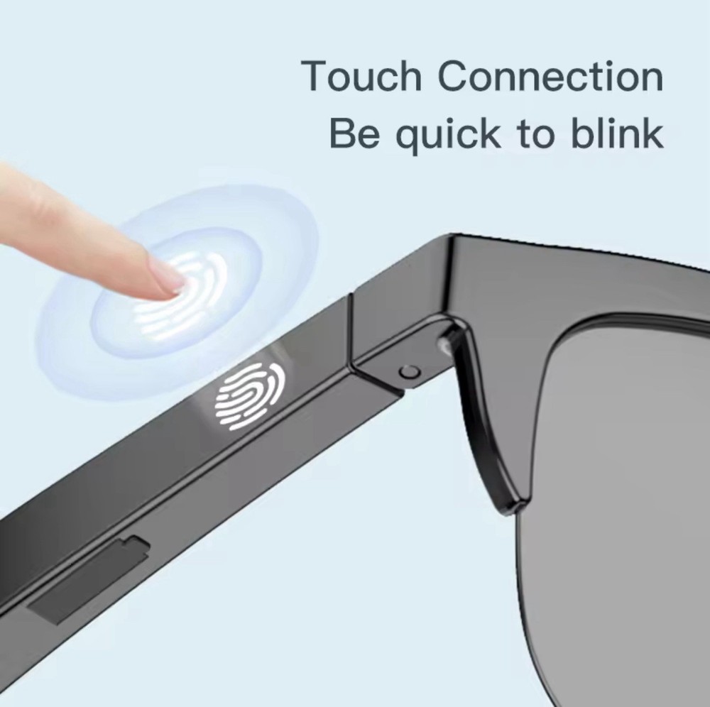 Touch Base Intelligent Bluetooth Galsses With Bone Conduction