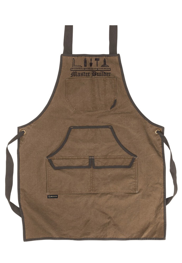 Freemason Field Khaki Embroidered Workman's Apron