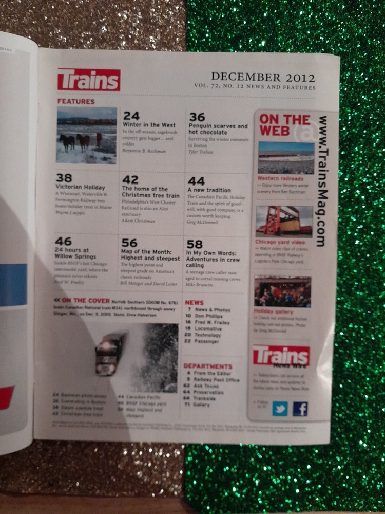 Trains Magazine Lot 7 Issues