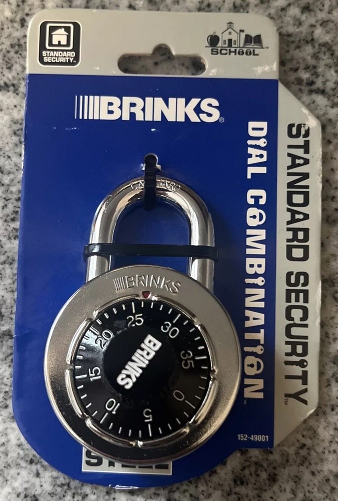 Brinks Dial Combination Lock Steel Standard Security