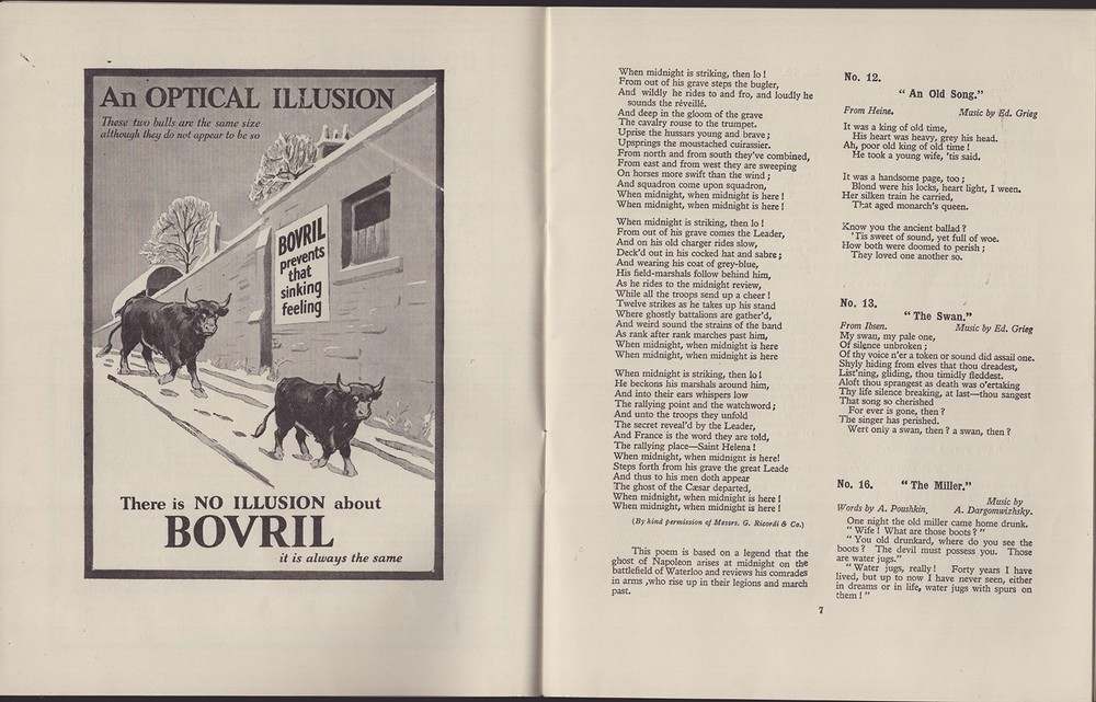 FEODOR IVANOVICH CHALIAPIN - PROGRAM SIGNED