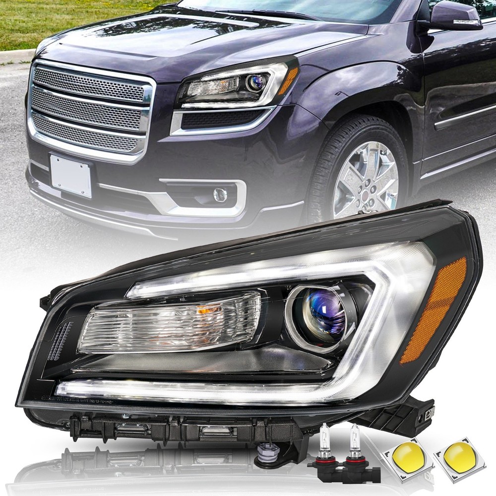 For 2013-2016 GMC Acadia Halogen Projector Headlight Headlamp Driver Left Side