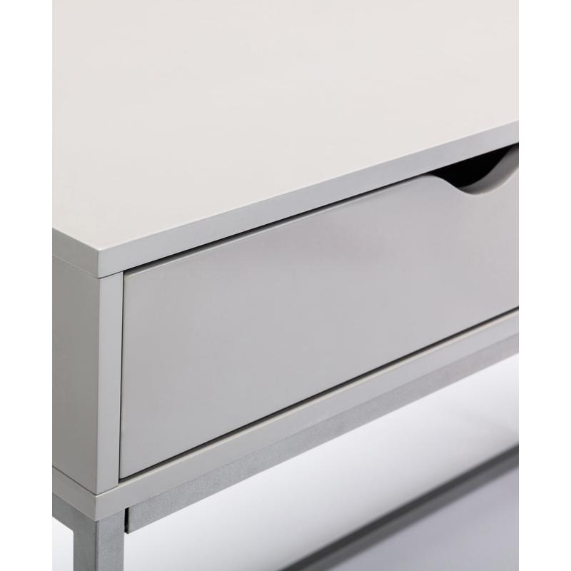 Writing Desk Console W/ 2 Drawers Rectangular Simple Compact Office Study Room