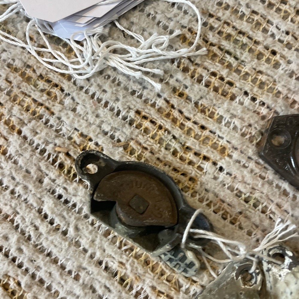 Three Antique Cast-Iron Window Latch Locks