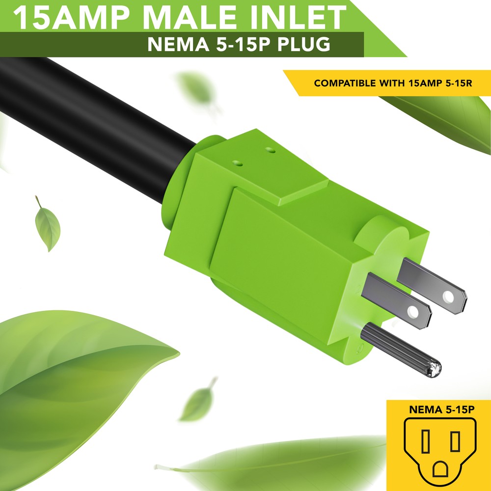 50 amp to 15 amp adapter RV Power Cord Detachable PLUG 90 Twist Lock Connector