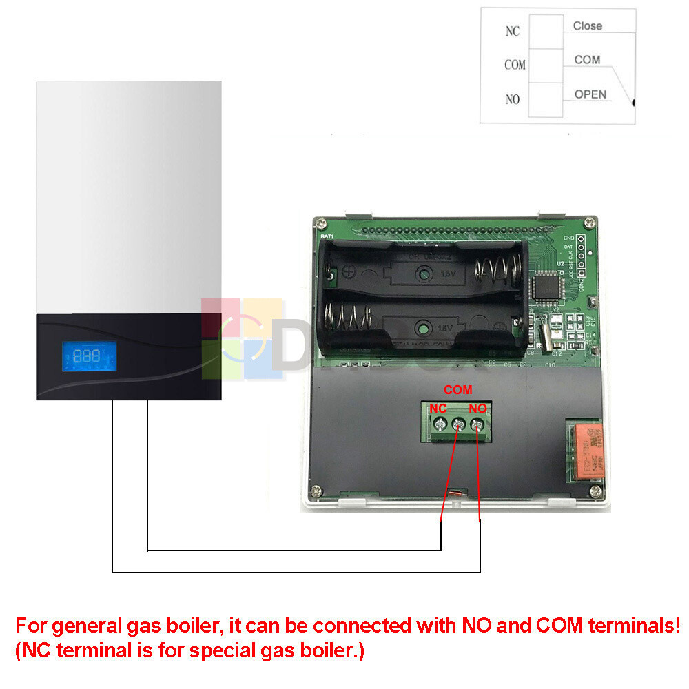 Week Programmable Digital Thermostat for Wall Furnace Temperature Controller