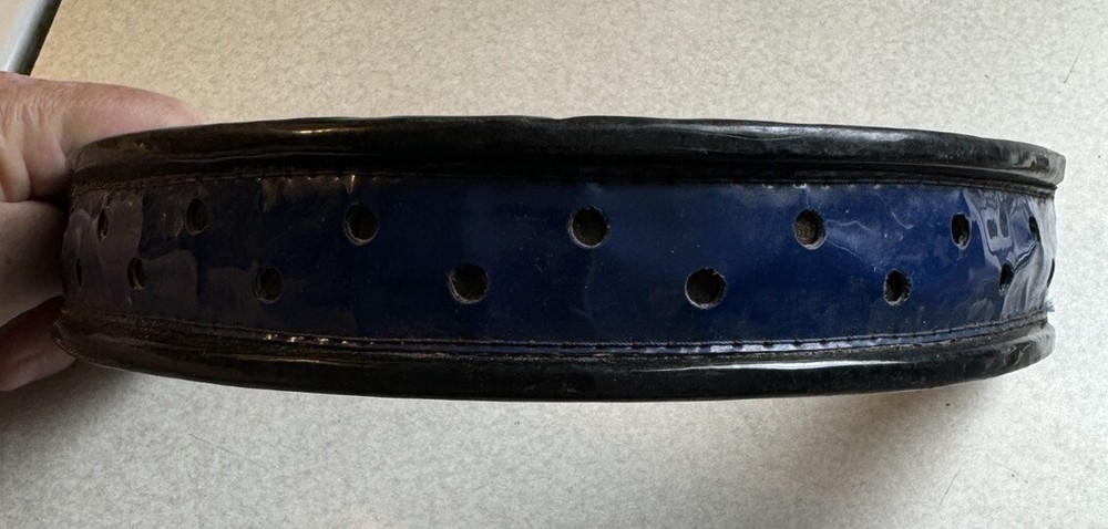 Blue English Leather Brow Band