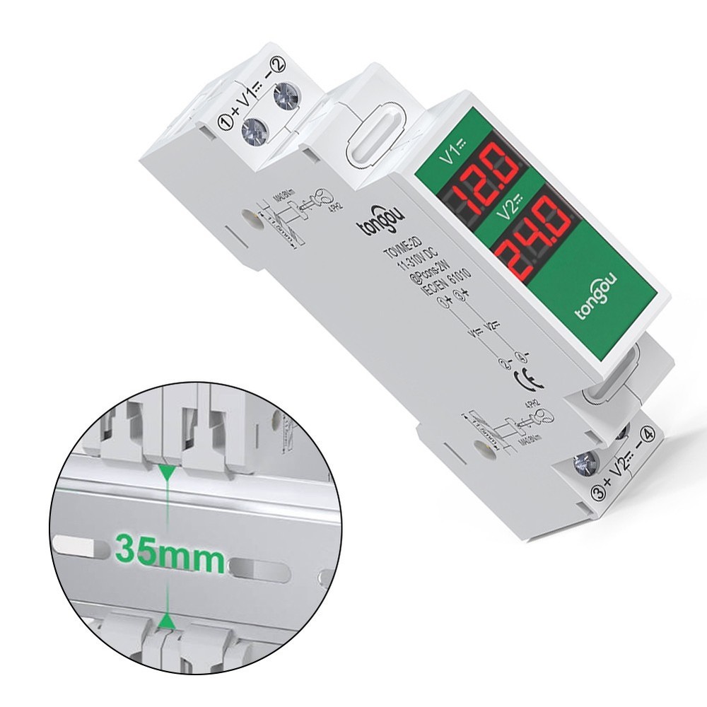 Innovative Design Meets Functionality in this Dual Way Volt Meter on Rails