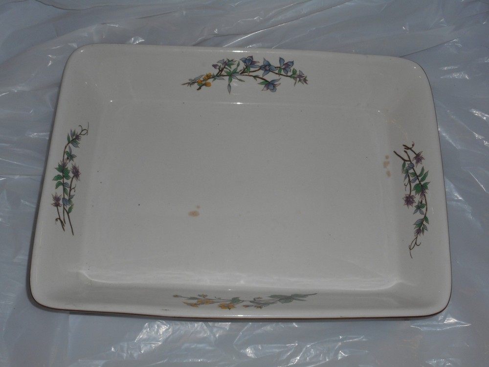 Woodhill Rectangular Baking Dish Floral Design Oven Microwave Dishwasher Safe #2