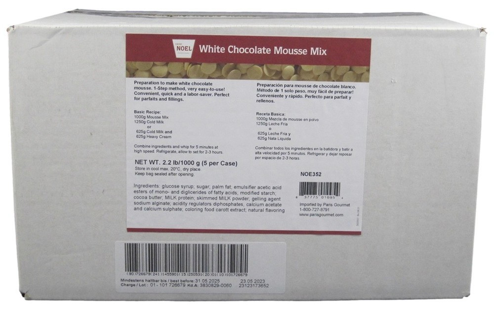White Chocolate Mousse Mix - 11 Lbs