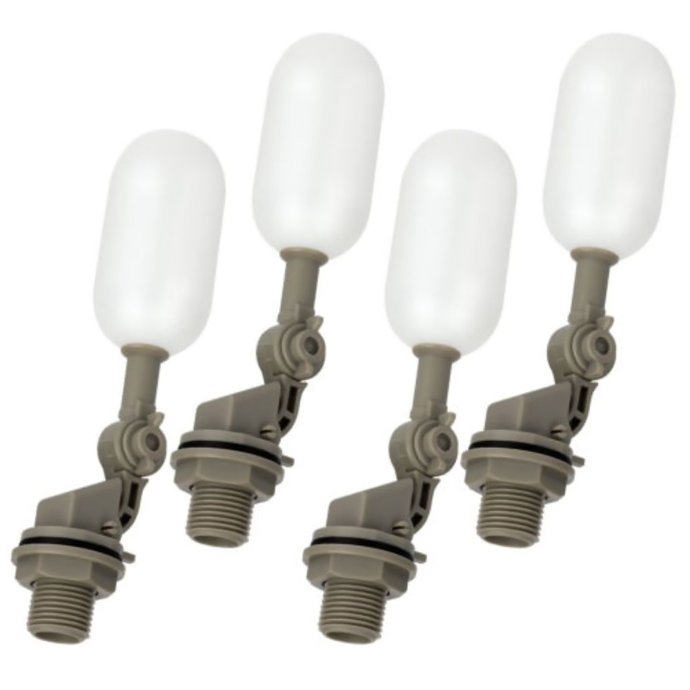 4pcs Ball Float Valve Adjustable Arm Water Level Control Auto Fill Stop