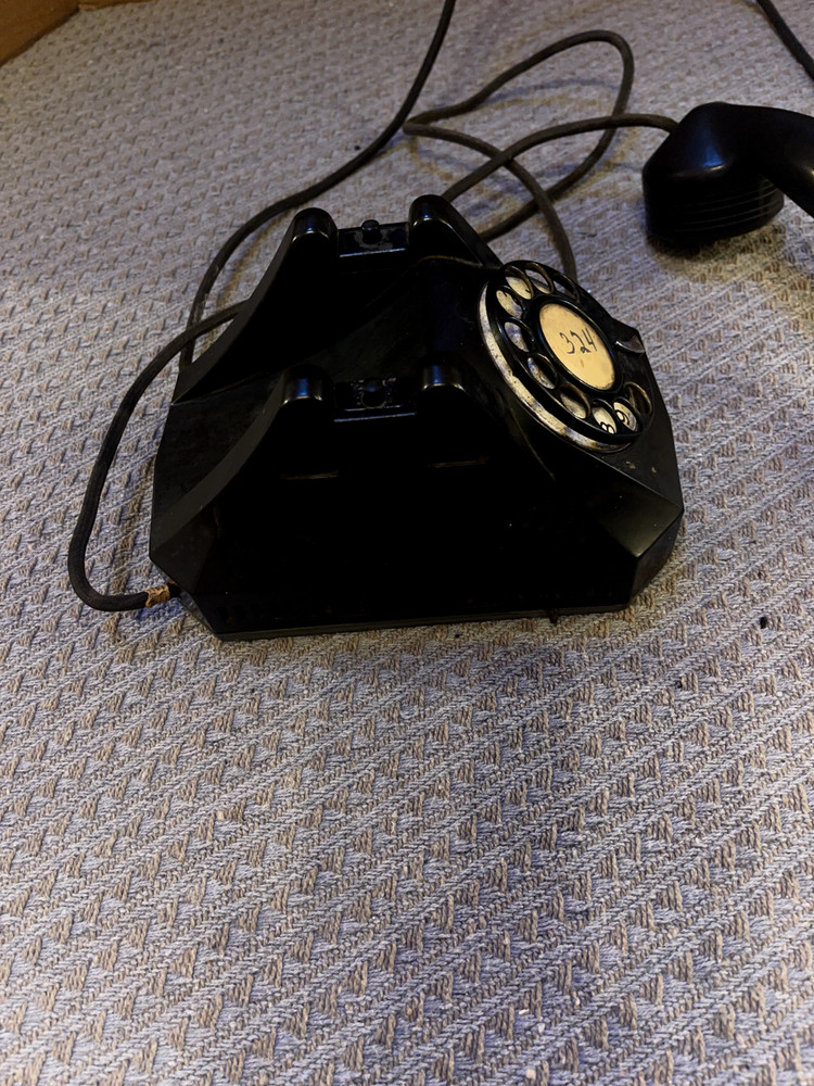 Vintage Automatic Electric Wall Hanging Rotary Telephone, Untested