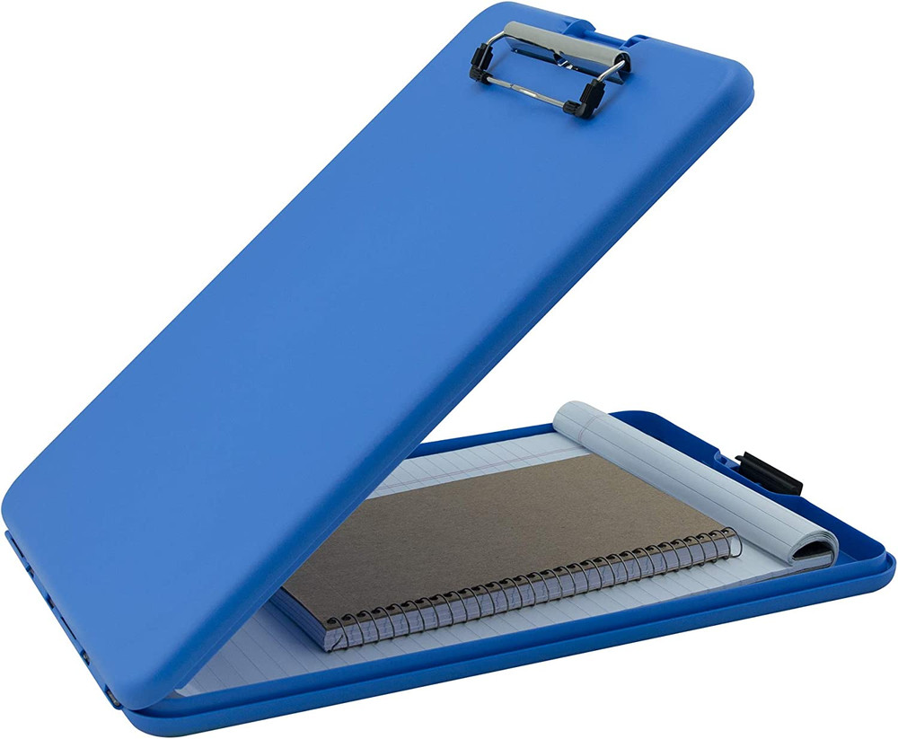 Saunders Blue Slimmate Plastic Storage Clipboard – Light Weight