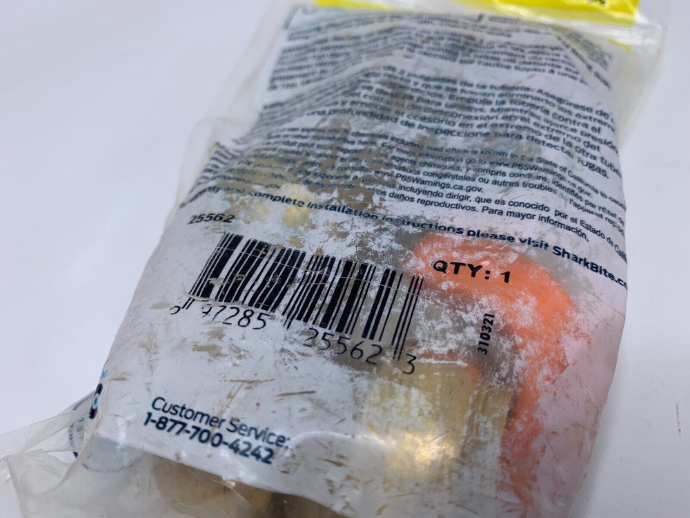 SharkBite Brass 1" inch Push-to-Connect Water Filter Install Kit Copper CPVC