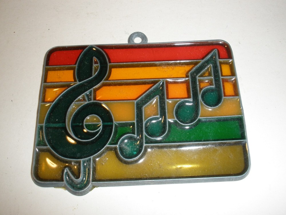 Vintage Music Suncatcher 4" x 3"