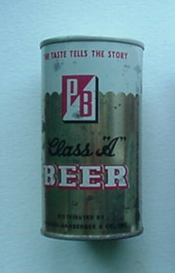 1970s PB CLASS "A" BEER CAN - PACKARD-BAMBERGER STORES