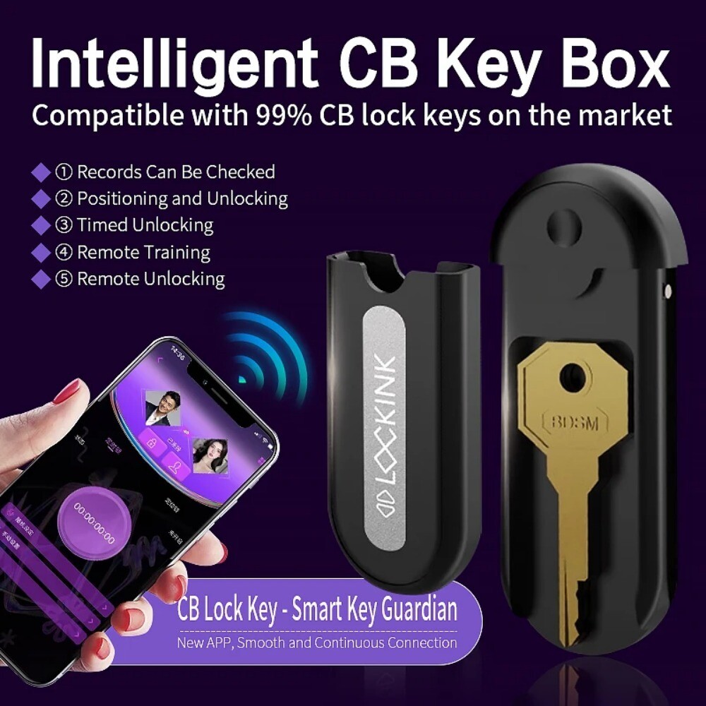 Man APP Bluetooth Remote Control Chastity Lock Key Cage Contro Chastity Lock Box