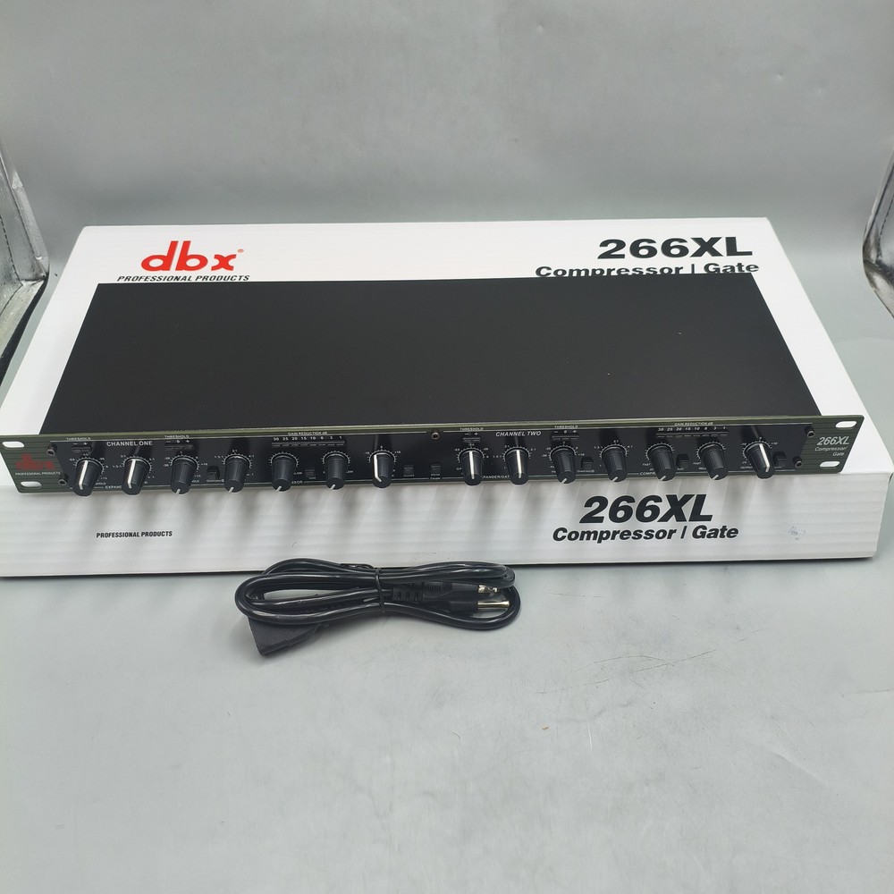 DBX 266xs Dual Channel Compressor Gate Dynamics Processor w/ Side Chain Insert