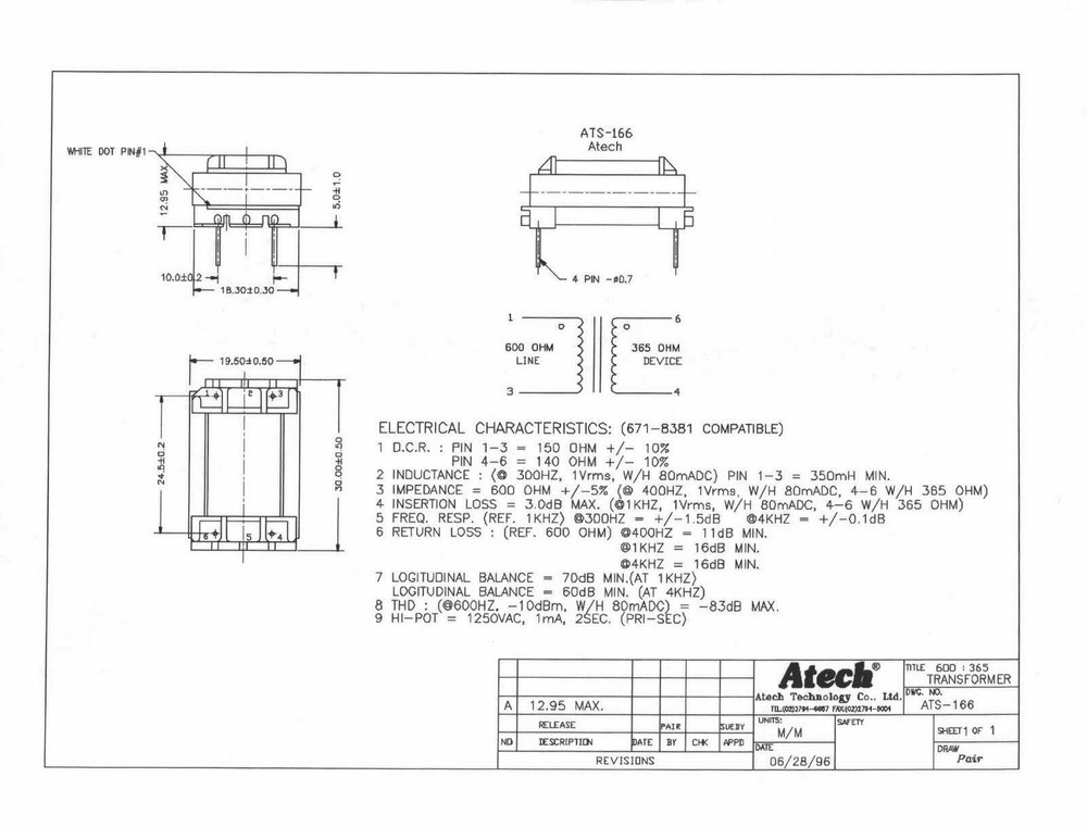 Atech ATS-166 coupling transformers, 3+ cases, 600+ total