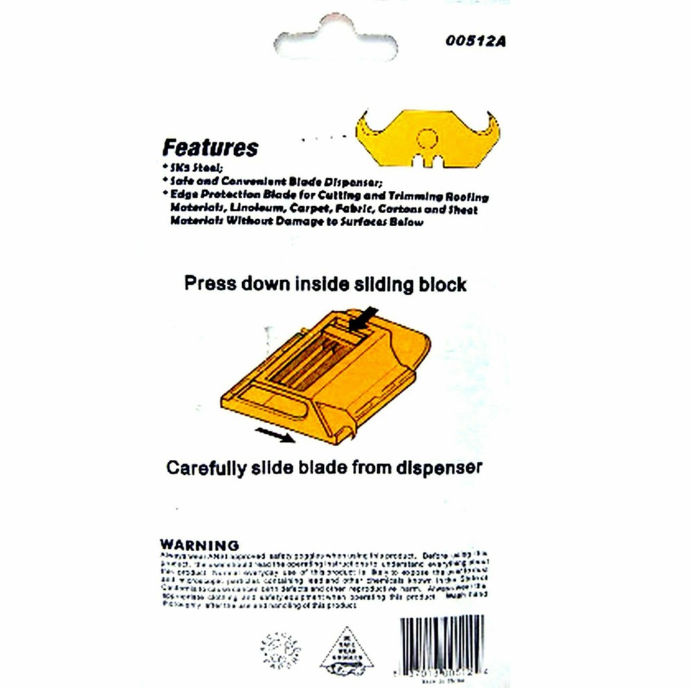Neiko 00512A Utility Hook Blades with Wall-Mountable Dispenser, 100 Count | SK5