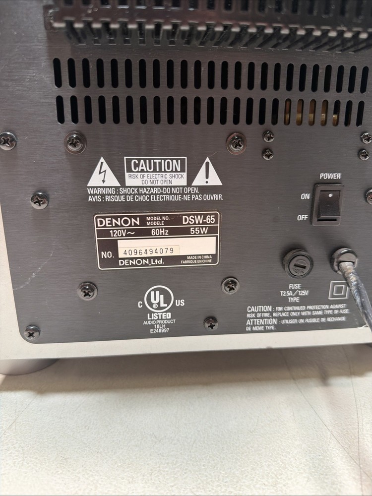 Denon DSW-65 Grey Subwoofer - Working!