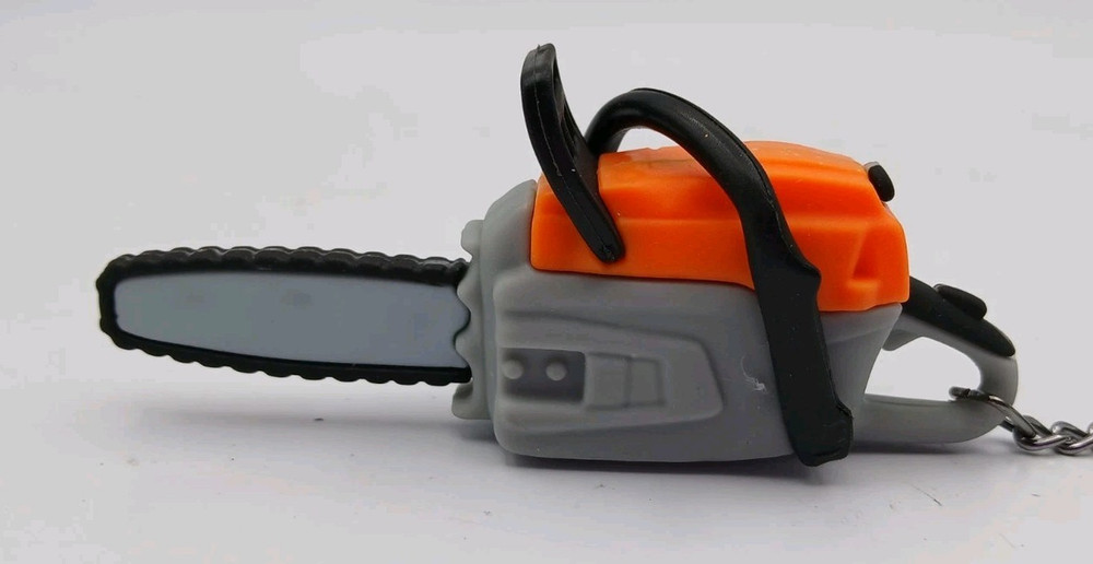 Stihl Orange Chainsaw Keychain with Sound Effects