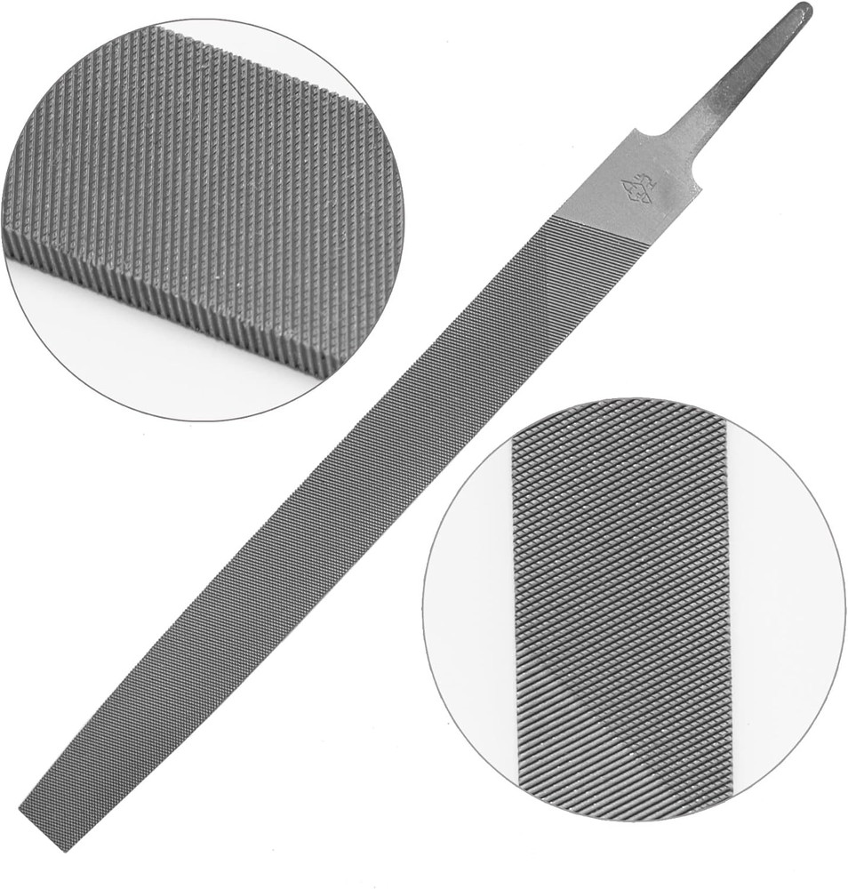 Axe File Sharpener Set 2PCS 8Inch, Flat Metal Axe File Rectangular Cut Mill Smo